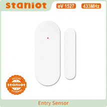 Staniot Tuya 433Mhz Sistema di allarme domestico Sensore automatico Rilevatori wireless intelligenti per porte e finestre Codice apertura/chiusura porta