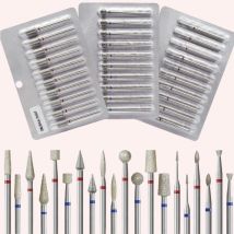 10 Teile/satz Diamant Nagel Bohrer Set Nagel Diamant Fräser für Maniküre 3/32 "Brat Elektrische Nagel Datei Häutchen entferner Werkzeug