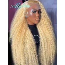 Tiefe Welle Echthaar Perücke 613 HD Lace Front Perücken 13x6 Echthaar vorgezupft brasilianische 40 Zoll blonde Perücke transparente Spitze Fronta