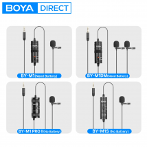 BOYA BY-M1/M1 PRO/M1DM 3,5 mm TRRS Lavalier-Ansteckmikrofon für iPhone Android PC Computer DSLR-Kameras Gaming Streaming Youtube