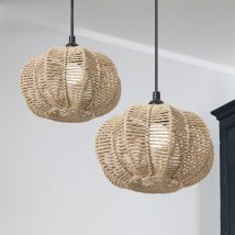 Handgefertigter Lampenschirm aus gewebtem Papierseil, Homestay, kreative Lampenabdeckungen, hängende Beleuchtungskörper, Zubehör