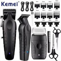 Kemei KM-2296 KM-2299 KM-T95 Kit de cortadora de pelo profesional o afeitadora de cuchillas Máquina para cortar cabello masculina Máquina recortadora para hombres