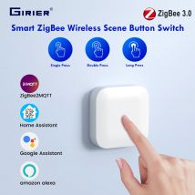 GIRIER ZigBee-Szenenknopfschalter, intelligenter Szenen-Controller für die Heimautomation, Multi-Szenario-Verknüpfungsschalter, funktioniert zu Hause