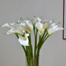 10 Stück künstliche Blumen EVA Calla Lilie Heimdekoration Wohnzimmer Tisch Blumenarrangement Party Hochzeitsstrauß Calla Blumen