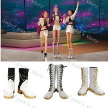 KPop Demon Hunters Girls Black Golden Costume Shoes Rumi Zoey Mira Cosplay Boots Can Made Childen Boots Shoes