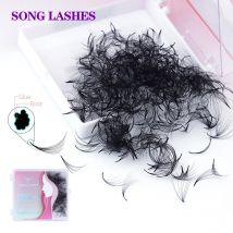 Song Lashes  Sharp Narrow Stem  loose fans volume russe  Lash Slim Thin Pointy BaseVolume Fans Lash Eyelashes