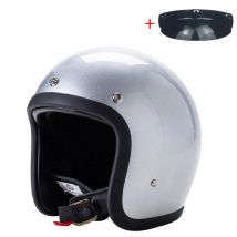 Casco moto a faccia aperta stile coreano giapponese Vintage 500TX Retro Scooter Equitazione 3/4 Jet Casco Moto Capacete BLD
