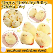 Handgefertigtes Küken-Squishy-Spielzeug, ultraweiches Squishy-Zappelspielzeug, Silikon-Prise-Unterhaltungsspiele für Kinder, Weihnachtsgeschenke
