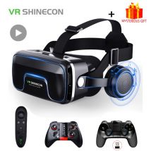 VR Shinecon 10.0 kask okulary 3D wirtualna rzeczywistość Casque do smartfona gogle do smartfona