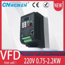 0,75 kW 1,5 kW 2,2 kW V/F-Wechselrichter 220 V einphasiger Eingang und 220 V Ausgang Frequenzumrichter für einphasigen Kondensatormotor
