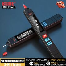 BSIDE Digital Multimeter Smart Pen Tester Autoranging 6000 DC AC tensione capacità Ohm NCV Hz diodo continuità Live Meter DMM