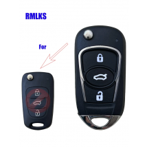 Replacement Remote Car Key Shell 3 BT Flip Folding Key Case For Kia K2 K5 Rio 3 Picanto Ceed Cerato Sportage For Hyundai