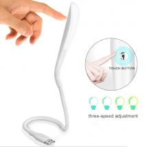 Mini lampada da tavolo luminosa regolabile dimmerabile con sensore tattile a luce LED USB portatile per notebook portatile PC Power Bank