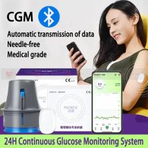 Sensore di glucosio Aidex cgm Aidex Monitor di glucosio continuo Sensore Trasmettitore Diabete CGMS 24 ore Monitor in tempo reale Senza scansione