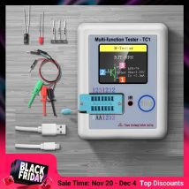 LCR TC1 Display LCD TFT da 1,8 pollici Multimetro Transistor Tester Diodo Triodo Condensatore Resistenza Misuratore di prova