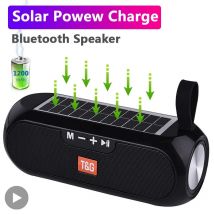 Radio słoneczne FM Zewnętrzny przenośny bezprzewodowy głośnik Bluetooth Muzyka Sound Box Subwoofer Bass Aux PC TV Komputer TV Hifi Stereo Mp3