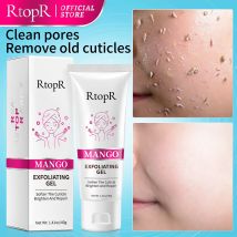 Crema esfoliante per il viso cura della pelle sbiancante idratante riparazione Scrub viso detergente Acne trattamento di comedone rimuovi crema viso