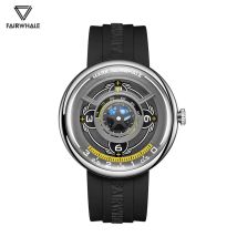 Mark Fairwhale 5990, modische Quarzuhren für Herren, kreatives Design, wasserdichtes Silikonarmband, leuchtende Sport-Herren-Freizeituhr