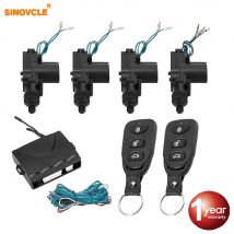 Kit di chiusura del sistema di accesso senza chiave con telecomando per porta della serratura dell'auto con attuatore per serratura a 4 porte universale 12V