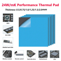 Podkładka Termoprzewodząca 24W/MK GPU CPU Radiator Chłodzący Silikonowa Podkładka Termiczna Wysokiej Jakości Izolacja Termiczna