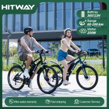 HITWAY Bici elettrica, pneumatico elettrico mttmtto "con batteria al litio rimovibile 36V13Ah, portata 60-100 km, bici elettrica da città con