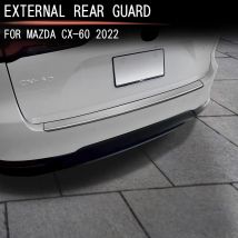 Protector decorativo de acero inoxidable para coche Mazda CX-60, accesorios de tira de alféizar de puerta, parachoques trasero, CX60, 2022, 2023, 2024