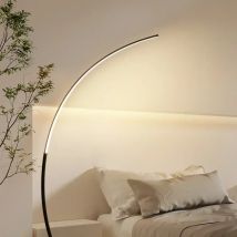 Moderne LED-Bogen-Stehlampen für Zuhause, Innenbereich, Wohnzimmer, schwarz, weiß, Stehleuchten, dimmbar, Fernbedienung, RGB, Schlafzimmer, Foyer, Dekor, Ecklicht