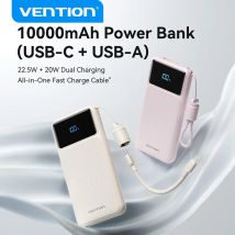 Vention CCC 22.5W 10000mAh Power Bank Portable Fast Charger for Xiaomi iPhone Samsung Spare Battery 3C Certified Powerbank