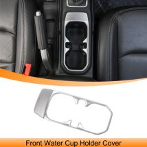 Front Water Cup Holder Panel Decoration Cover Trim Stickers for Jeep Wrangler JL Gladiator JT 2018-2023 Car Interior Accessories
