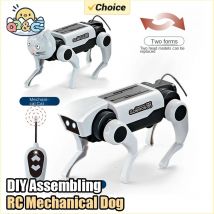 Kinder Fernbedienung Mechanische Hund RC Tiere Spielzeug Wissenschaft Unterricht DIY Montage Modell Elektrische Set Spielzeug für Kinder Geschenke