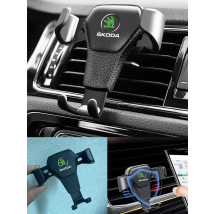 Gravity ABS Vehicle GPS Mobile Phone Holder Car Accessories For Skoda Kamiq Kodiaq Karoq Yeti Octavia Fabia Rapid Vrs Superb