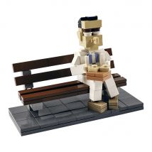 MOC Forrest Gump A Box of Chocolates Building Blocks Classic Movie Park Scene Character Brick Toy Adult Gift