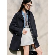 Ziqiao Petite-Größe, vielseitig, lässig, lang, Windjacke für Damen, 2025, Frühjahr, neuer Scheunenstil, grüner Mantel, Graben 25ZQ91099