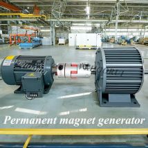 Geräuscharmer Permanentmagnetgenerator 100 kW elektrische Lichtmaschinen 220 V 380 V mit Motor und Kupplung für kostenlose Energieanwendungen