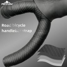 MOTSUV Nastro per barra per bicicletta da strada Ciclismo in sughero Antiurto Sport Fasciatura per manubrio Nastro per barra piegata avvolgente in EVA + Spina a 2 barre Accessori per bici