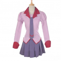 Anime Senjougahara Hitagi Cosplay Hanekawa Tsubasa Kostüm Party JK Uniform Vollen Satz Weibliche Halloween Outfits