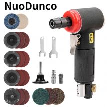 24 Stücke Luft Winkel Stabschleifer Mini Poliermaschine 90 Grad Winkelschleifer Schleifwerkzeug für Metall Glas Holz Polierset