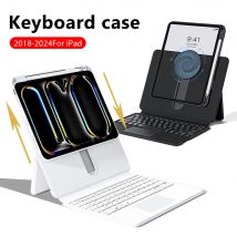 Custodia con tastiera magica per Ipad Pro 11 12.9 13 2024 9th 10th Generation 10.9 Funda per iPad Air 5 4 7th 8th 10.2 Accessori di copertura