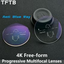 TFTB 1.56/1.61/1.67/1.74 Anti-blu Ray Forma libera Ampio campo visivo Lente graduata ottica multifocale progressiva Anti-UV