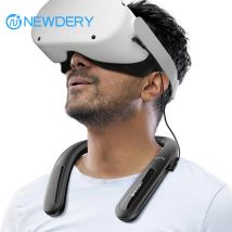 NEWDERY 10000 mAh Akku für Meta/Oculus Quest 3 2, PSVR2 Schnellladung, verlängert die Spielzeit, VR-Zubehör, hängender Hals