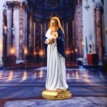 Religiöse gesegnete Mary hält Baby Statue Figur Harz Skulptur christliche Verzierung für Büro Kirche Tischplatte nach Hause