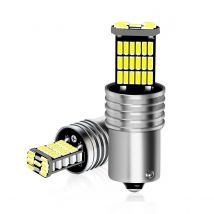 2 Stück 12V 1156 BA15S 1157 BAY15D 4014 45SMD LED passend für Brems- und Rückfahrscheinwerfer für Kraftfahrzeuge.