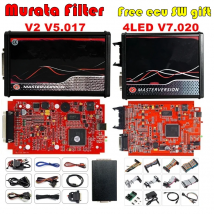 EU Red V2.80 KESS V5.017 KTAG V7.020 4 LED 2.25 Online KESS 5.017 K-TAG 7.020 OBD2 Programmatore ECU diagnostico Filtro di Murata