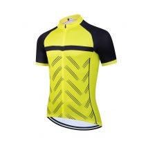 Herren-Radtrikot, kurze Ärmel, Mountainbike-Shirt, Rennrad-Shirt, durchgehender Reißverschluss mit Taschen, reflektierend
