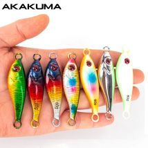 Metal Jig 7g/10g/15g/20g/30g/40g/60g Casting Lure Slow Jigging 7Pcs Fishing Lures Sinking Spoon Luminous Lure No Assist Hook