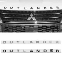Auto 3D ABS Buchstaben Logo Aufkleber Aufkleber Für Mitsubishi OUTLANDER Auto Vordere Kopf Haube Alphabet Emblem Abzeichen Styling Aufkleber