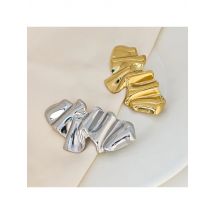 High End Simple Metal Wrinkle Design Brooches Pins for Women Gold Sliver Color Fashion Jewelry Dress Coat Badge Accessories