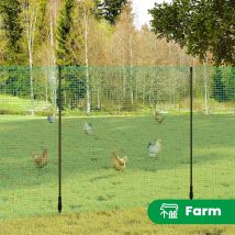 WOLTU Recinzione mobile Materiale PE Recinzione barriera per giardinaggio Campeggio esterno Rete barriera a rete stretta Pollame Coniglio Recinzione per cani