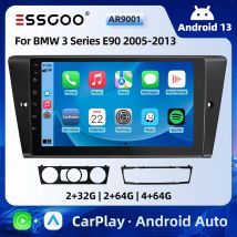 ESSGOO 9" Autoradio Android 13 Carplay/Android Auto Schermo Touch GPS Navigazione BT RDS per BMW Serie 3 E90 E91 E92 E93 2005-2013