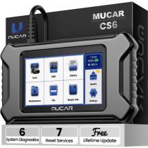 MUCAR CS6 Automotive Scanner Car Diagnostic Tool ABS SRS TCM ECM TPMS 6 System Code Read Oil Brake 7 Reset Lifetime Free Update